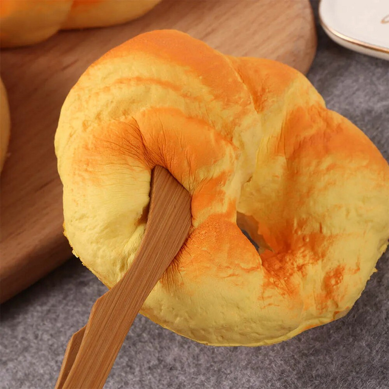 1/2/4 vnt medinės arbatos spaustukai natūralūs bambuko pincetai virtuvės salotos, maisto skrebučiai, skirti virti duonai, cukraus priedai, didmeninė prekyba