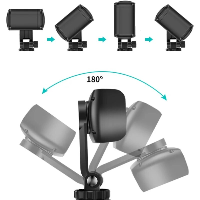 Mini trikojis, tinkantis iPhone ir Xiaomi kelių kampų reguliavimo staliniam išmaniojo telefono laikikliui Live SLR Samera stabilizatoriaus laikiklis