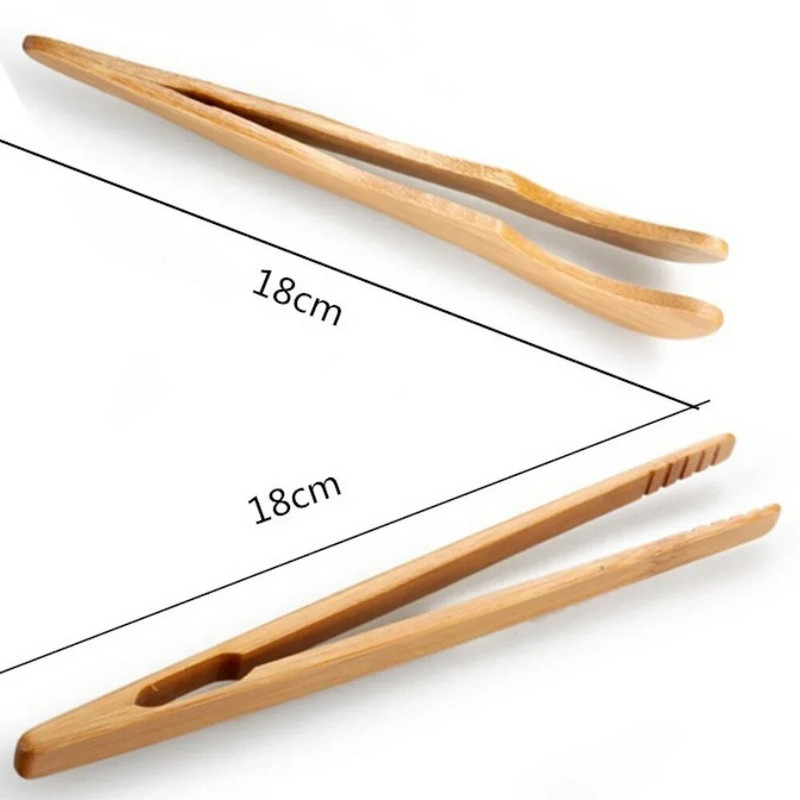 1 PC karštas išpardavimas medinis arbatos spaustukas Bambuko virtuvės salotos Maistas Skrudintuvas Pincetas Bekonas Cukrus Ledo Arbatos Indas Arbatos reikmenys