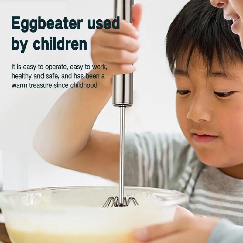 Οικιακό Ημιαυτόματο Αυγοδάρτη 304 από ανοξείδωτο ατσάλι Χειροκίνητος αναδευτήρας χειρός Αναδευτήρας Αυγών Εργαλεία Αυγών Κουζίνας