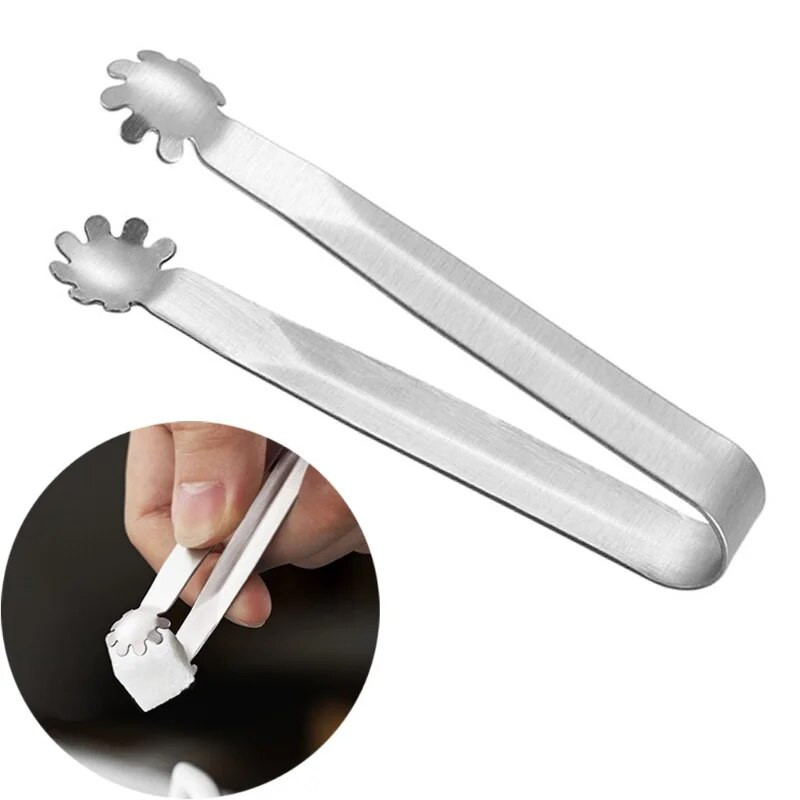 Kavos cukraus gnybtukas nerūdijančio plieno pincetas, mini spaustukas, cukraus aplankas, ledo spaustukas, arbatos spaustukas, virtuvės baro įrankių tiekimas