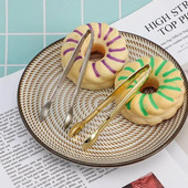 Nerūdijančio plieno vakarėlis duona arbata Desertinis baras Virtuvės reikmenys Maisto patiekimo spaustukai Ledo žnyplės Cube Cube Žnyplės