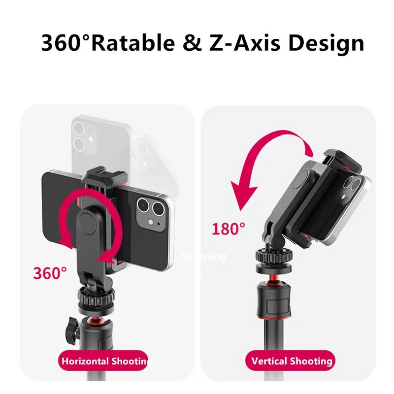 UURIG ST-06S Vertikalus fotografavimo telefono laikiklis DSLR fotoaparato monitoriaus laikiklis trikojo tvirtinimo spaustukas, skirtas išmaniuoju telefonu filmuoti vaizdo įrašus