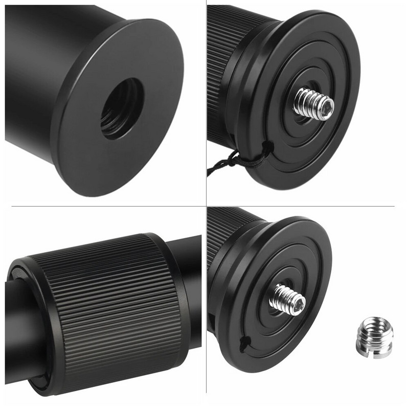 Trikojo centro stulpelio ilgintuvo vamzdelio ilgintuvo stulpelis, rankinis strypas Teleskopinis strypas, skirtas fotoaparato karkasui / DJI / Zhiyun / DSLR laikikliui