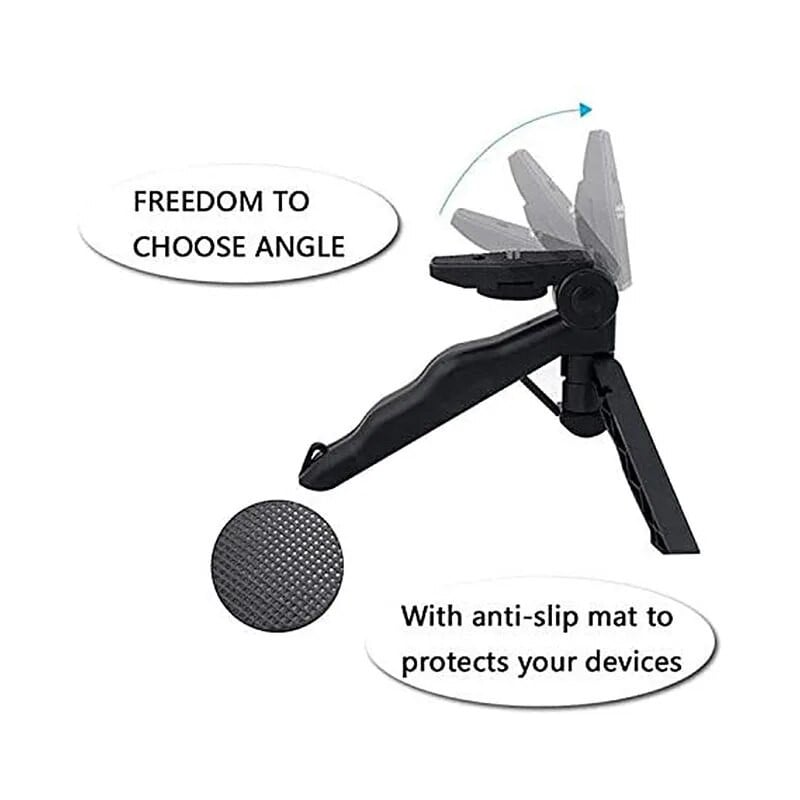 Trikojai, skirti Gopro Hero 12 11 10 9 8 7 6 5 4 3 Juodas nešiojamas fotoaparato stalinis trikojis, skirtas Go Pro SJ4000 4K EKEN H9R priedų rinkinys