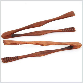 Бамбукови кухненски щипки за готвене Храна Инструмент за барбекю Салата Бекон Пържола Хляб Торта Дървена щипка Домашен кухненски прибор