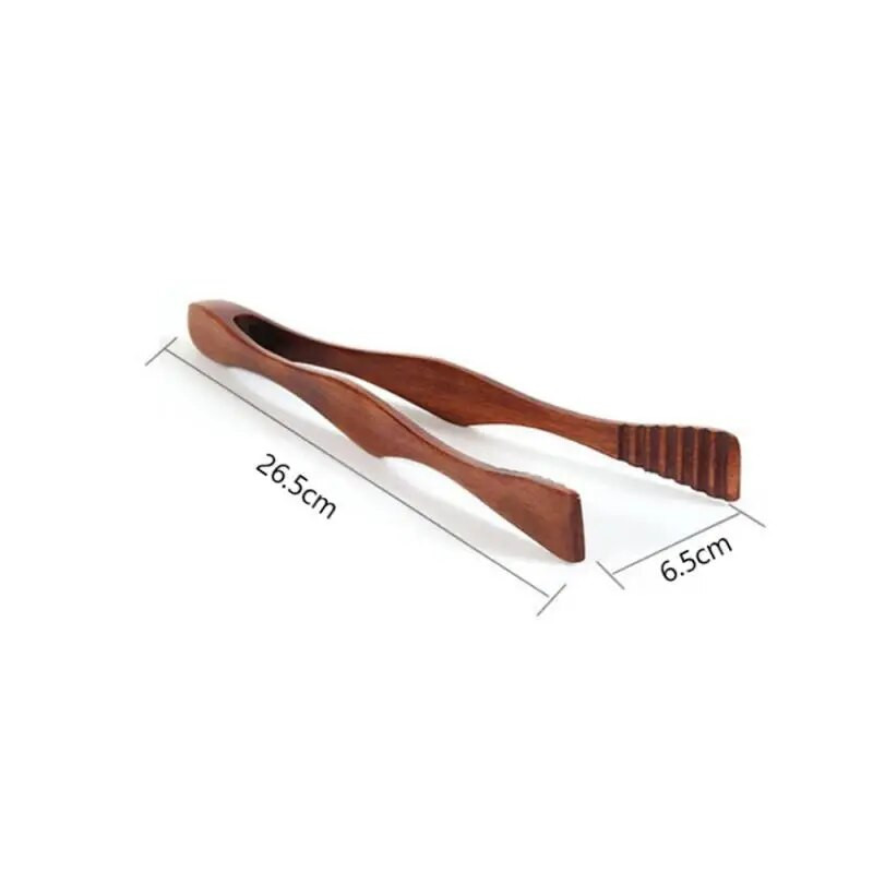 Cleste de bucătărie din bambus pentru gătit Alimente Instrument pentru grătar Salată Friptură Bacon Pâine Tort Clip de lemn Ustensil de bucătărie de acasă