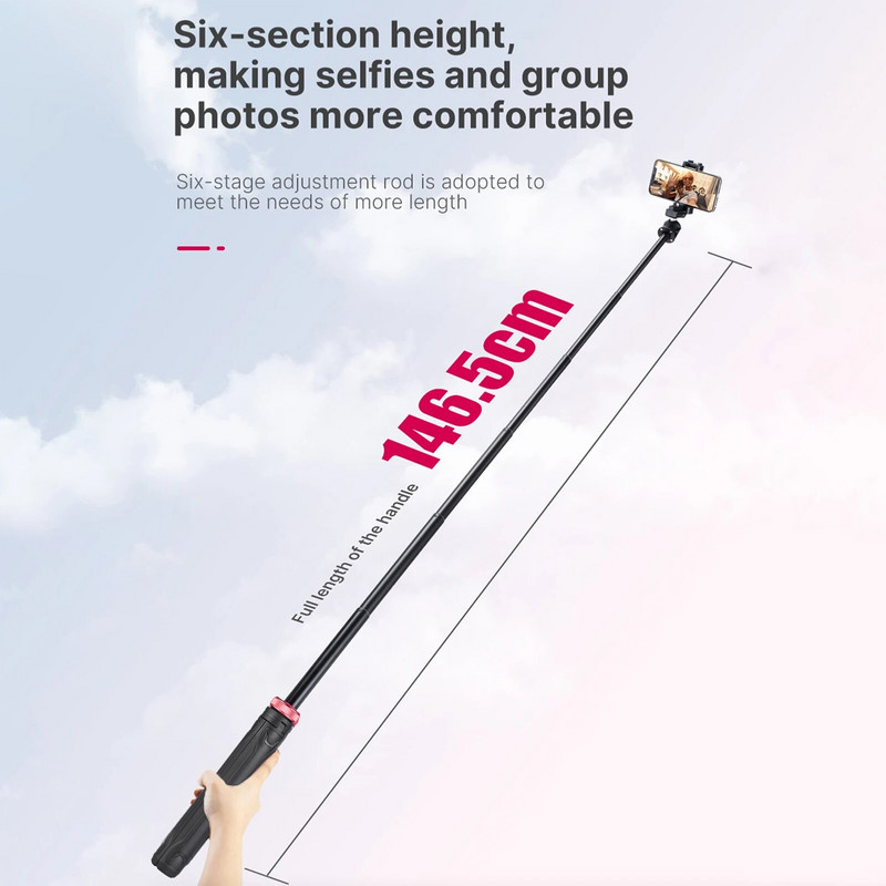 Mini trikojo stovas Lankstus nešiojamas asmenukių lazdas su pasukama rutuline galvute greito atlaisvinimo plokšte Maks. Apkrovos guolis 1,5 kg