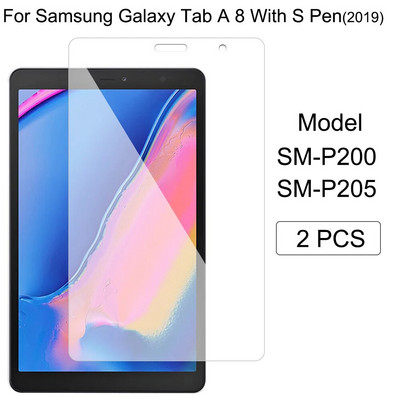 Planšetinis kompiuteris Grūdinto stiklo plėvelė, skirta Samsung Galaxy Tab A8 10,5" 2021 Proof Sprogimo prevencija Ekrano apsauga 2vnt SM-X200 X205