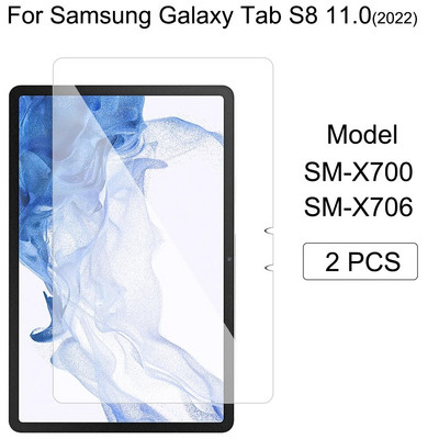 Planšetinis kompiuteris Grūdinto stiklo plėvelė, skirta Samsung Galaxy Tab A8 10,5" 2021 Proof Sprogimo prevencija Ekrano apsauga 2vnt SM-X200 X205