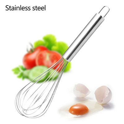 1vnt silikoninis kiaušinių plakiklis medinės rankenos kiaušinių plaktuvas Rankinis kiaušinių maišymo maišytuvas Virtuvės kiaušinių įrankiai kepimo įtaisai