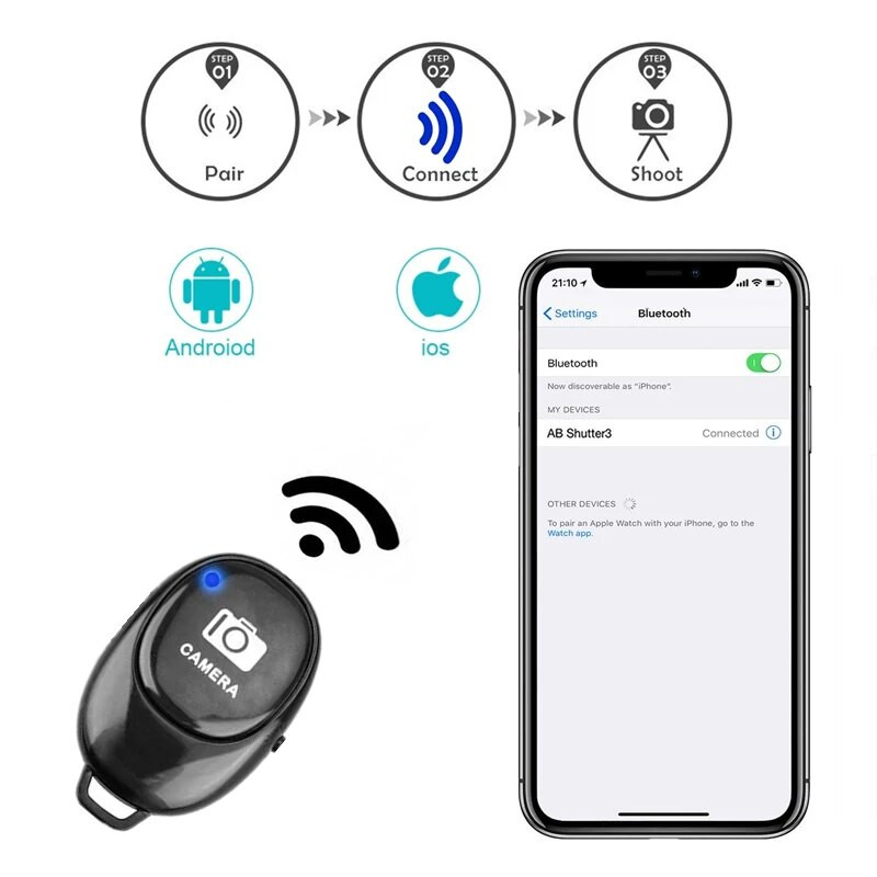 Išmaniojo telefono trikojis Mobiliojo telefono trikojis, skirtas telefonui Trikojis, skirtas mobiliajam telefonui, nešiojamasis stovo laikiklis, asmenukės paveikslėlis