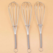 18 cm kiaušinių maišymas 304 nerūdijančio plieno vielos plaktuvas Rankinis kiaušinių plakimo maišytuvas virtuvės kepimo indai strypai plakti grietinėlės sviesto plaktuvą