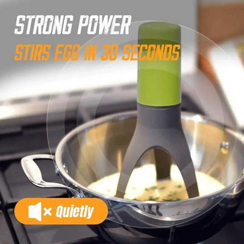 Електрически блендер за разбиване на храна Разбиване на яйца Кухненска автоматична бъркалка за тиган Автоматична бъркалка с 3 регулиране на скоростите Кухненски джаджи