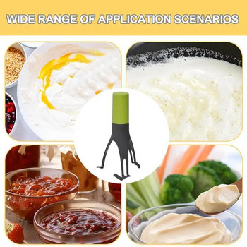 Електрически блендер за разбиване на храна Разбиване на яйца Кухненска автоматична бъркалка за тиган Автоматична бъркалка с 3 регулиране на скоростите Кухненски джаджи