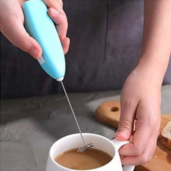 Mini Milk Frother Blender Ηλεκτρικός αναδευτήρας καφέ από ανοξείδωτο χάλυβα Φορητός παρασκευαστής αφρού γάλακτος Βολικός για μαγείρεμα με αφρό καφέ