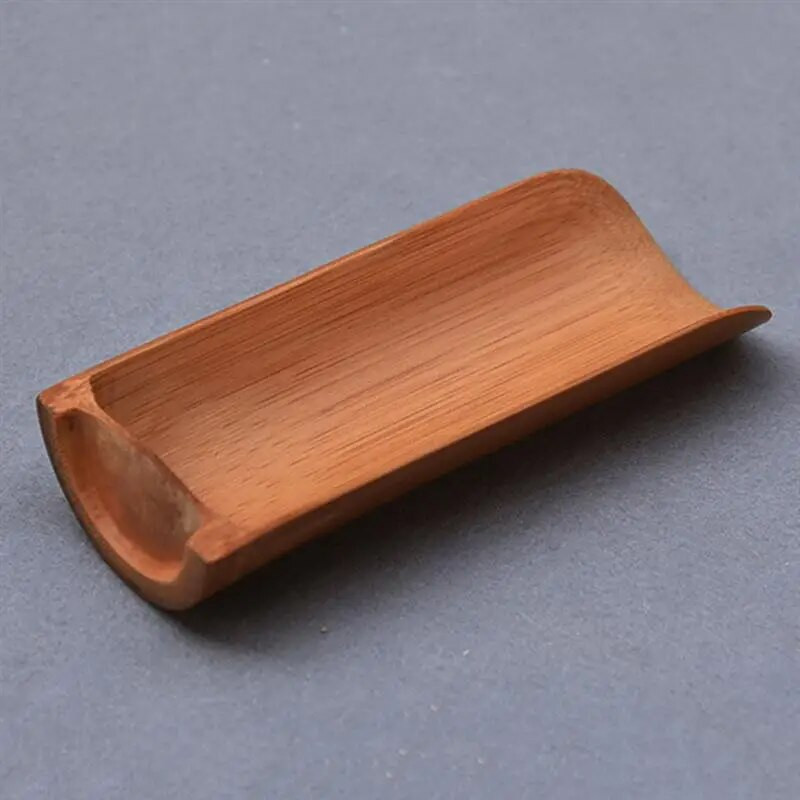 3 vnt bambuko medžio arbatos rinkinio priedai Subtilus arbatos gaminimo įrankių rinkinys Praktinis arbatos ceremonijos priedas Prašmatnus arbatos reikmenų vakarėlis