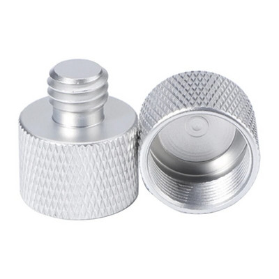 H8WA 2x mikrofono stovo adapteris 5/8 lizdo ir 3/8 vyriško sriegiuoto trikojo tvirtinimo varžtų adapterio komplektas, skirtas mikrofono tvirtinimui ir stovui