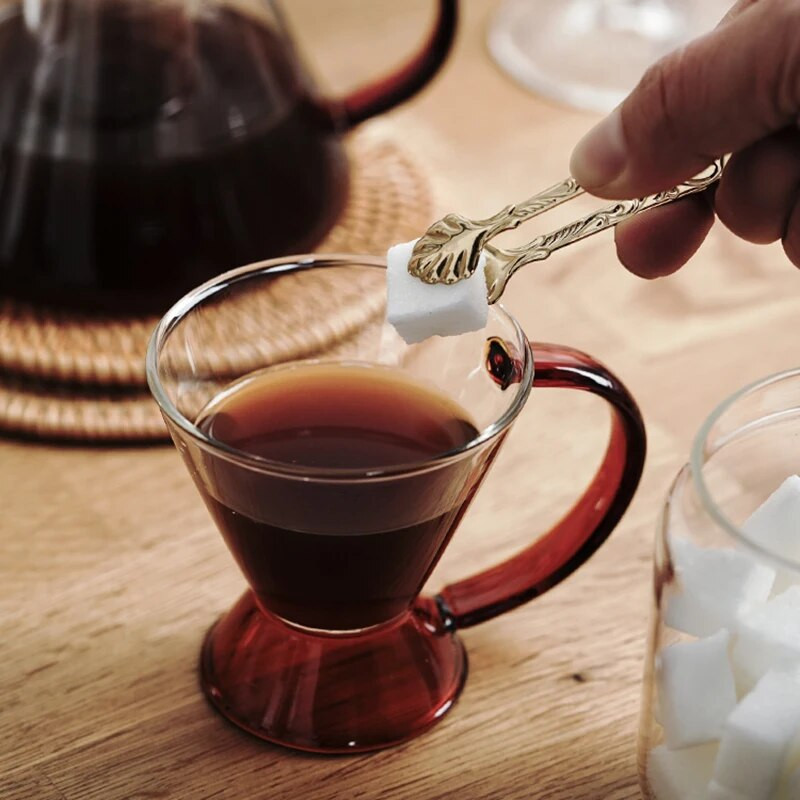 2 vnt Vintage Rose Relief kavos cukraus žnyplės Nerūdijančio plieno ledo kubelių spaustukai Auksinis pincetas Mini maisto gnybtas virtuvės baro priedas