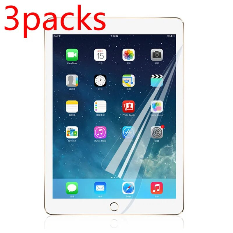 3 vnt. minkšta hidrogelio plėvelė, skirta iPad Air 5 10.9 10 kartos Mini 6 ekrano apsauga iPad 10.2 9th 8th 7th Pro 11 2022 2021 m.