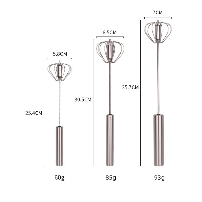 Ημιαυτόματος Αυγοδάρτης, Ανοξείδωτο ατσάλι, Στυλ Πρέσσας Χεριού, Αναδευτήρας Κρέμας, Χειροκίνητος Μίξερ, Οικιακά Αξεσουάρ Κουζίνας Εργαλεία