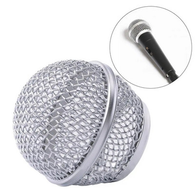 Wired Microphone Mesh Head Ball Cover Replacement Metal Head  Microphone Grille DIY Parts For Shure SM58/Beta58/Beta58a R6A0