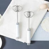 Μίξερ αυγοδάρτη Ημιαυτόματο εργαλείο μαγειρέματος από ανοξείδωτο χάλυβα Egg Cream Stirring Whisk Χειροκίνητο Αξεσουάρ εργαλείων ψησίματος κουζίνας