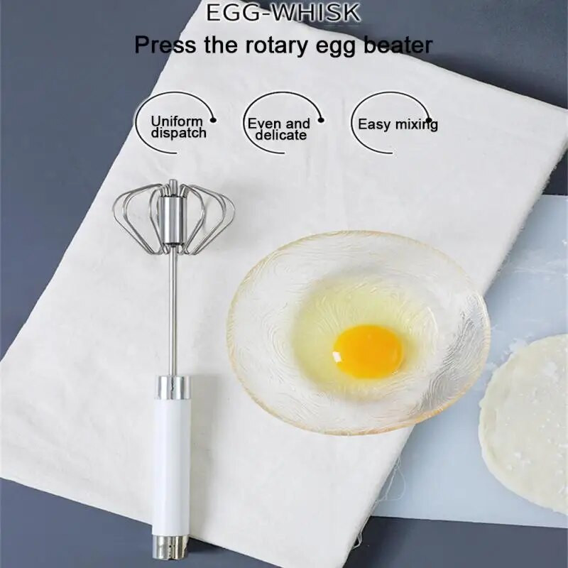 Μίξερ αυγοδάρτη Ημιαυτόματο εργαλείο μαγειρέματος από ανοξείδωτο χάλυβα Egg Cream Stirring Whisk Χειροκίνητο Αξεσουάρ εργαλείων ψησίματος κουζίνας