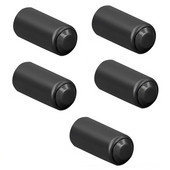 5Pcs Капак на микрофона Микрофон с винт на капачката покрива части за безжичен микрофон SHURE PGX2/SLX2/PG58/SM58/BETA58