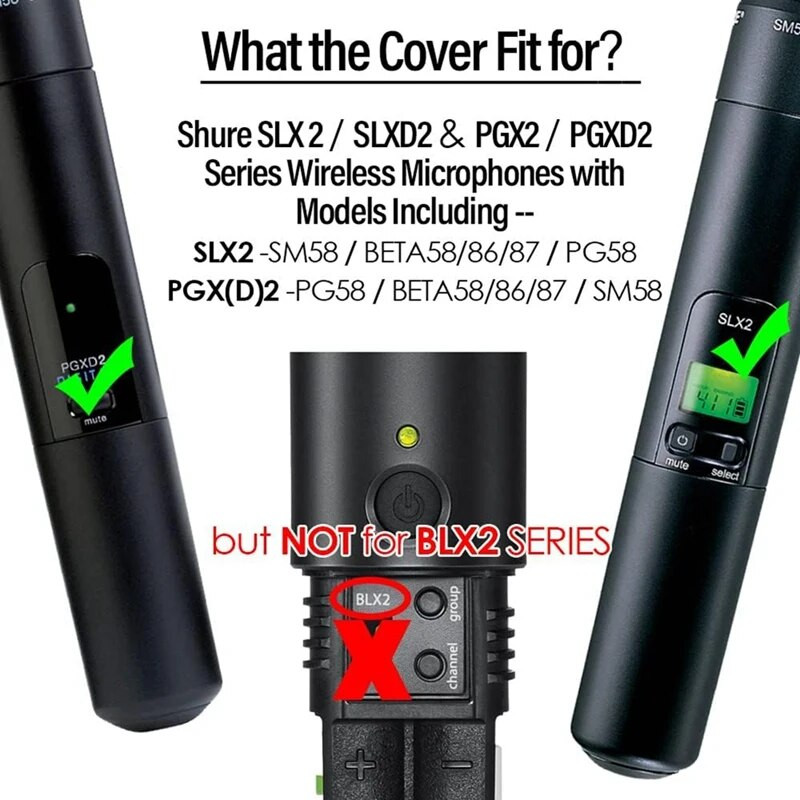 5 tk mikrofoni kaane mikrofoni kaanega kruviga katete osad SHURE juhtmevaba mikrofoni PGX2/SLX2/PG58/SM58/BETA58 jaoks