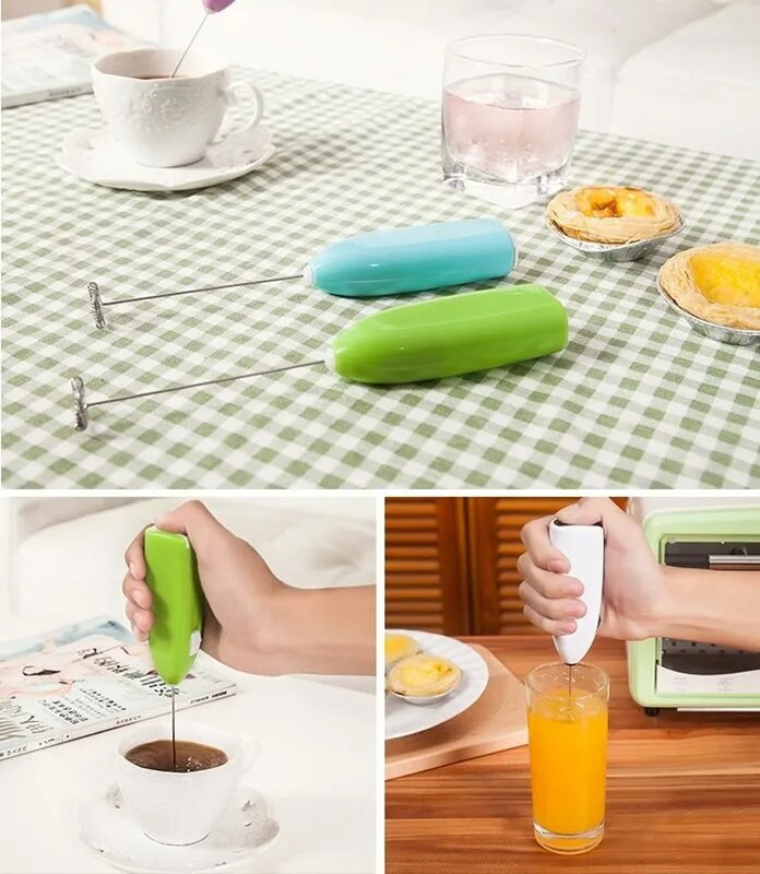 1 kom Mlijeko Pijte Kava Mikser Pjenjača Električna mješalica za jaja Nastavljač za pjenjenje Pjenilica Mini ručka Miješalica Praktični kuhinjski alat za kuhanje
