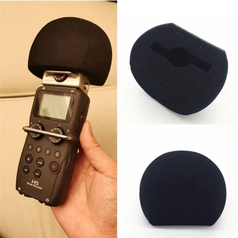 Nešiojamo mikrofono apsauga nuo dulkių priekinio stiklo dangtelis nuo vėjo nepraleidžiantys kempinės dangteliai, skirti ZOOM H5/H6/H4N PRO įrašytuvo vėjo slopintuvo filtro dalims