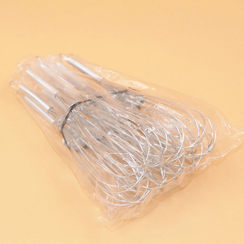 18 cm kiaušinių maišymas 304 nerūdijančio plieno vielos plaktuvas Rankinis kiaušinių plakimo maišytuvas virtuvės kepimo indai strypai plakti grietinėlės sviesto plaktuvą