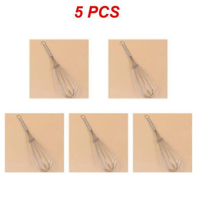 1 ~ 10 vnt. 18 cm kiaušinių maišymas 304 nerūdijančio plieno vielos plaktuvas Rankinis kiaušinių plakimo maišytuvas Virtuvinis kepimo indų strypeliai suplakti grietinėlės sviestą