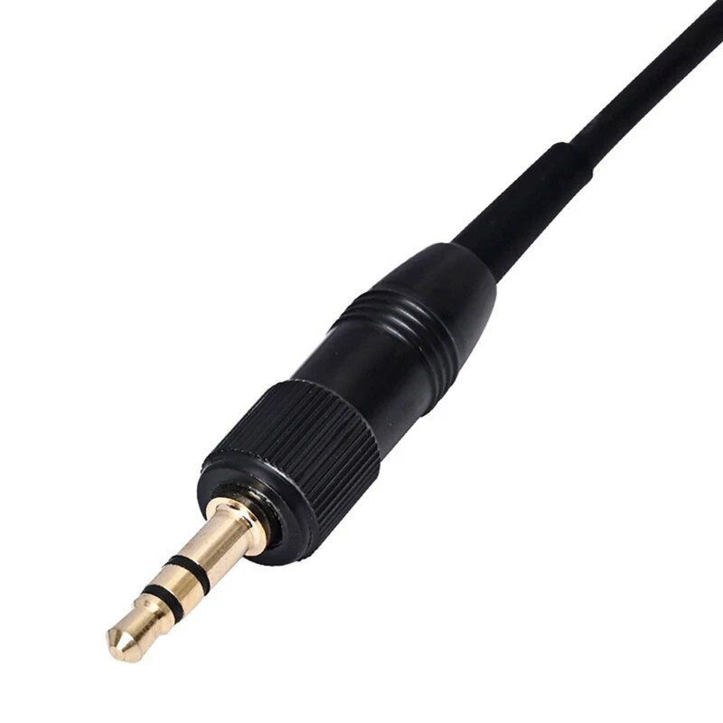 2 dalių 3,5 mm 1/8 colio stereofoninis varžtas garso užrakto jungtis adapterio kištuko jungtis juoda, skirta Sennheiser mikrofono atsarginiam kištukui