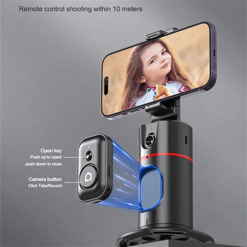 COOL DIER 2024 Novi 360 rotacijski gimbal stabilizator Desktop AI Automatic Tracking gimbal s daljinskim zatvaračem za pametni telefon Tiktok