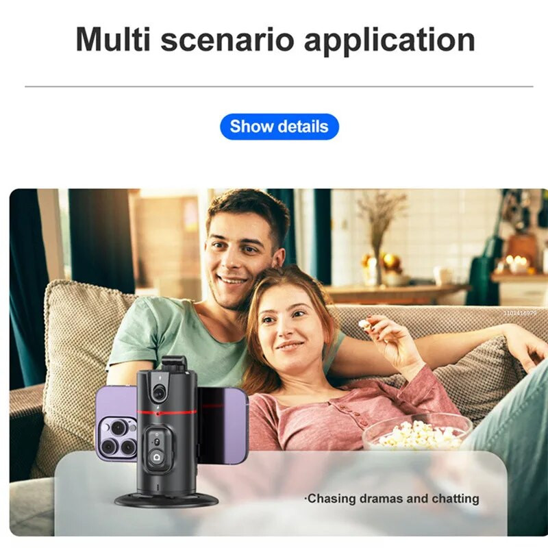 COOL DIER 2024 Novi 360 rotacijski gimbal stabilizator Desktop AI Automatic Tracking gimbal s daljinskim zatvaračem za pametni telefon Tiktok