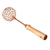 Mixer de ouă din aur trandafir Mâner din lemn de fag Otel manual în spirală din oțel inoxidabil Accesorii de bucătărie Unelte de gătit CNIM Fierbinte