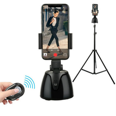 Автоматично проследяване Smart Shoot Robot Cameraman 360 Face Phone Holde Ai Shooting Gimbal Stabilizer Selfie Stick for Vlog Live Video