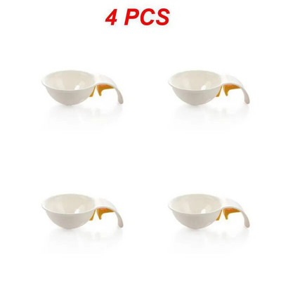 1/2/4 DB Tojássárgája fehérje elválasztó Tojáselválasztó Konyhai főző Tojáseszközök Konyhai eszközök Szűrő tojásleválasztó Konyhai kiegészítők