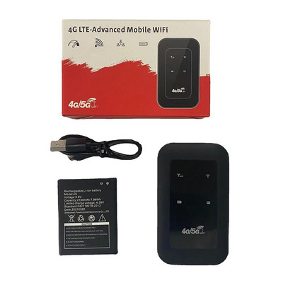 Mini router WiFi portabil 4G LTE Router wireless de buzunar 150 Mbps Hotspot WiFi reîncărcabil 6 ore de utilizare continuă Cardul SIM nu este inclus