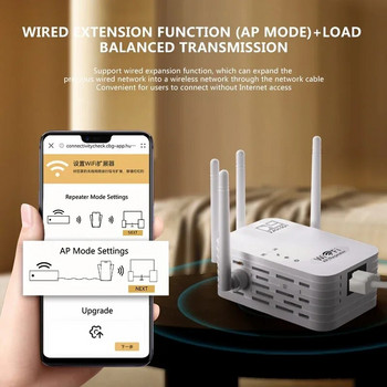 5Ghz Ασύρματο WiFi Repeater 1200Mbps Router Wifi Booster 2.4G Wifi Long Range Extender 5G Wi Fi Signal Repeater Repeater Wifi
