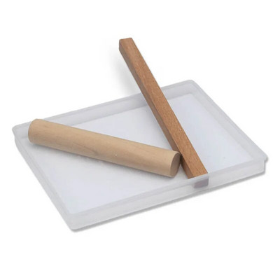 „Pasidaryk pats“ nugos padėklų rinkinys Medinis pjaustomas kočėlas kepimo saldainių įrankiai Tortų dekoravimo įrankiai Nugos formelių formos saldumynams rinkinys