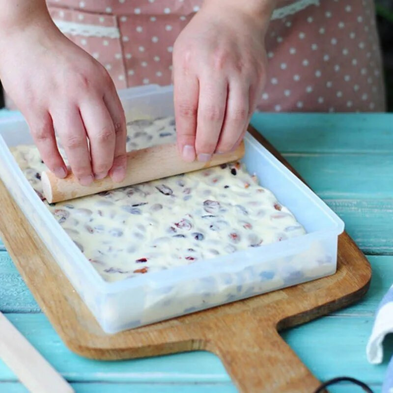 „Pasidaryk pats“ nugos padėklų rinkinys Medinis pjaustomas kočėlas kepimo saldainių įrankiai Tortų dekoravimo įrankiai Nugos formelių formos saldumynams rinkinys