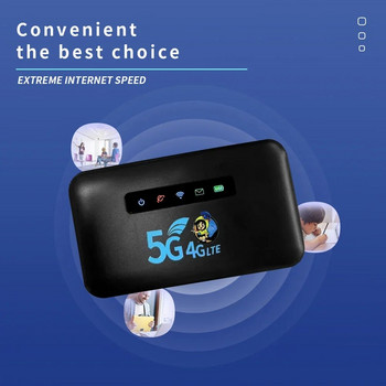 4G/5G Mobile WIFI Router 150Mbps Ασύρματος δρομολογητής 4G LTE με υποδοχή κάρτας Sim Φορητό μόντεμ MiFi τσέπης Αυτοκίνητο Mobile Wifi Hotspot