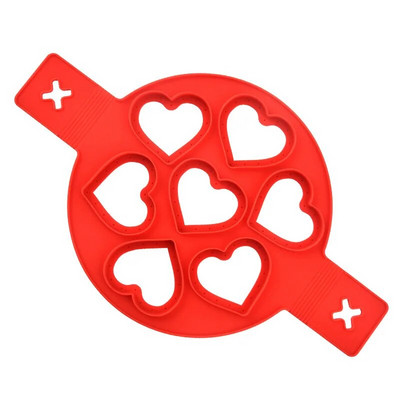 Inel pentru clătite cu ouă, mașină antiaderență pentru clătite, matriță din silicon pentru prăjirea oalei de ouă, mașină de turnat pentru accesorii de coacere în bucătărie