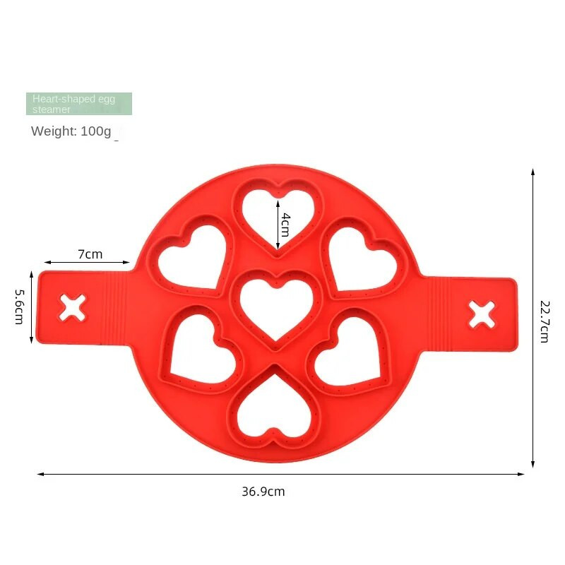 Inel pentru clătite cu ouă, mașină antiaderență pentru clătite, matriță din silicon pentru prăjirea oalei de ouă, mașină de turnat pentru accesorii de coacere în bucătărie