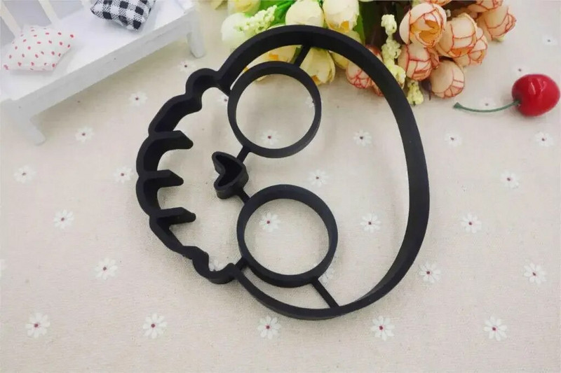 Mielas silikoninis kaukolės kiaušinio kepimo formos formos formavimo žiedas virtuvės gaminimo įrankis