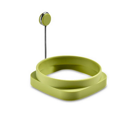 1 vnt. Silikoninis nelimpantis kepimo kiaušinių pelėsis Dviejų paskirčių blynų žiedas pusryčių kiaušinių formų kepimo forma Virtuvės programėlės Kiaušinių įrankiai Nauja