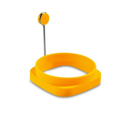 1 vnt. Silikoninis nelimpantis kepimo kiaušinių pelėsis Dviejų paskirčių blynų žiedas pusryčių kiaušinių formų kepimo forma Virtuvės programėlės Kiaušinių įrankiai Nauja